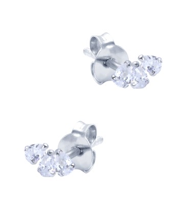 Beautiful CZ Crystal Silver Stud Earring STS-6229